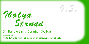 ibolya strnad business card